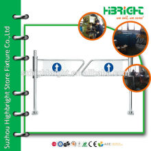 mechanical swing gate barrier for supermarket entrance